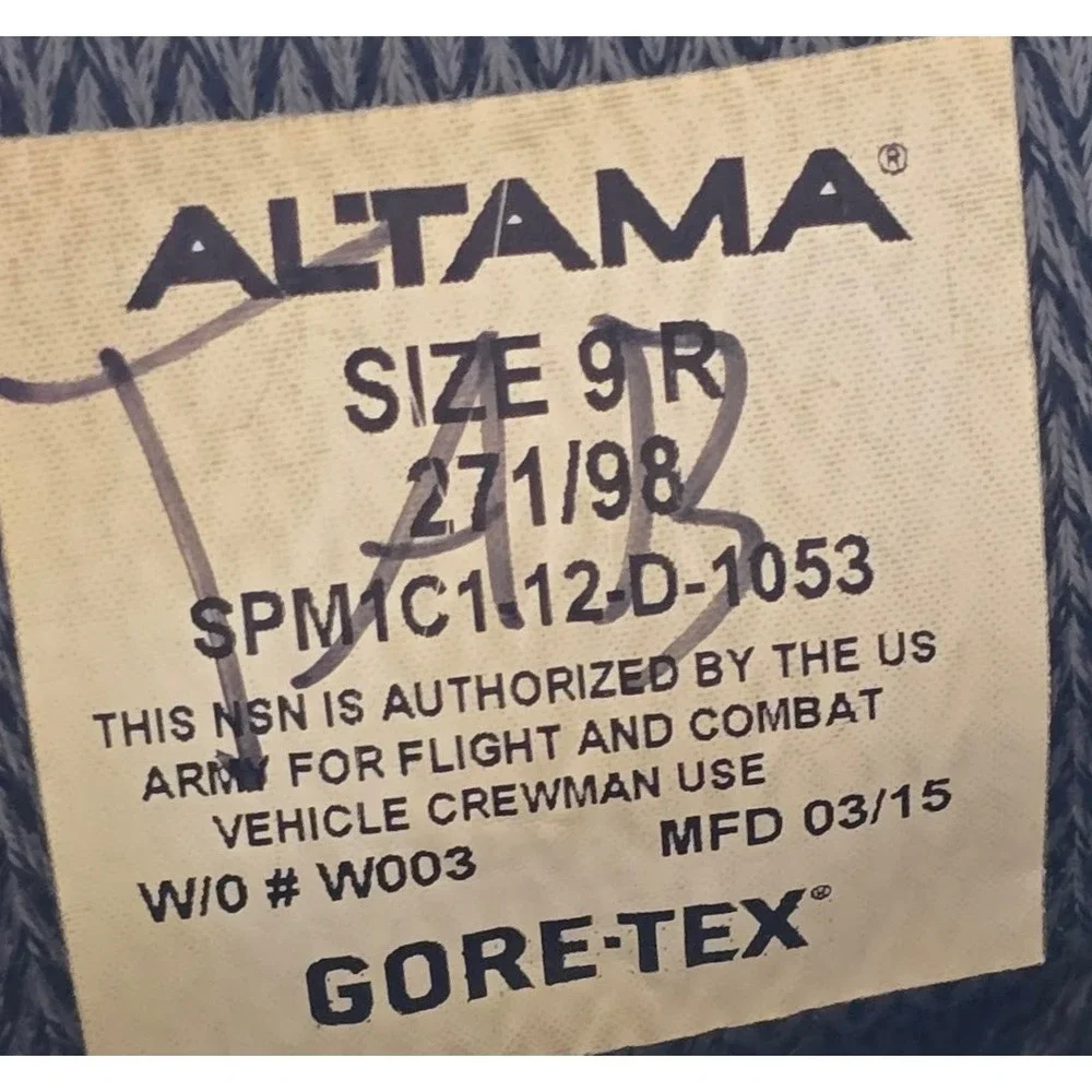 Altama U.S Military Combat Boots Men (S) 9R Tan Suede Tactical Army Vibram Sole